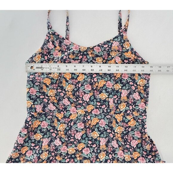 Old Navy Women’s Linen Blend Blue Floral Cami Sundress Sz Sm, Boho Preppy Summer - Picture 10 of 12